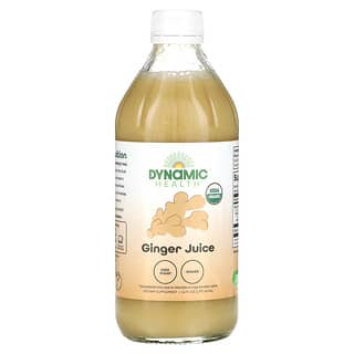 Dynamic Health  Laboratories, Certified Organic Ginger, 全 Juice, Unsweetened, 16 fl oz (473 ml)