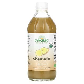 Dynamic Health, Certified Organic Ginger, 全 Juice, Unsweetened, 16 fl oz (473 ml)