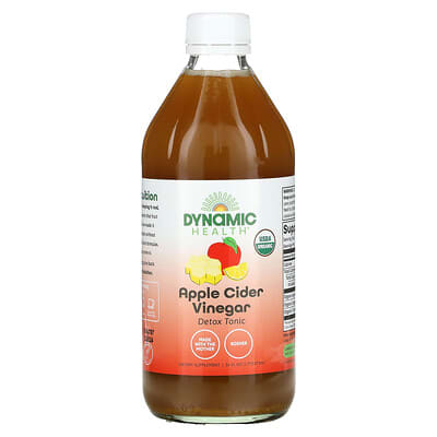 Dynamic Health, Certified Organic, Tonic Apple Cider Vinegar, 16 fl oz (473 ml)