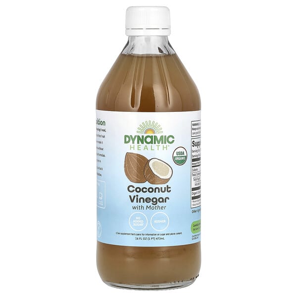 Dynamic Health, Organic Coconut Vinegar with Mother, 16 fl oz (473 ml)