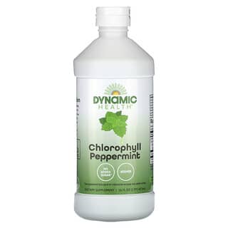 Dynamic Health, Chlorophylle, Menthe poivrée, 473 ml