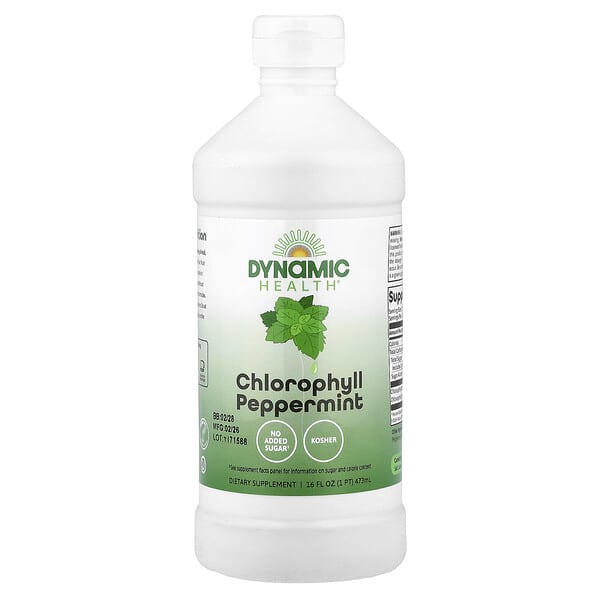 Dynamic Health, Chlorophyll, Peppermint, 16 fl oz (473 ml) — product photo 1