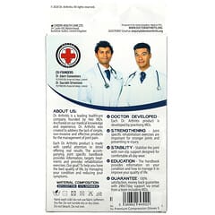 Doctor Arthritis‏, قفازات قطنية مفتوحة الأصابع ودليل التهاب المفاصل ، صغير ، رمادي ، زوج واحد (المنتجات المتوقفة) 