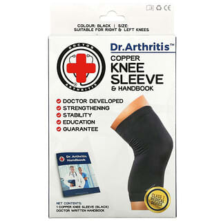Doctor Arthritis, 铜制护膝（附使用手册），中号，黑色，1 只