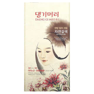 Doori Cosmetics, Daeng Gi Meo Ri, краска для волос с лекарственными травами, оттенок yатуральный коричневый, 1 набор