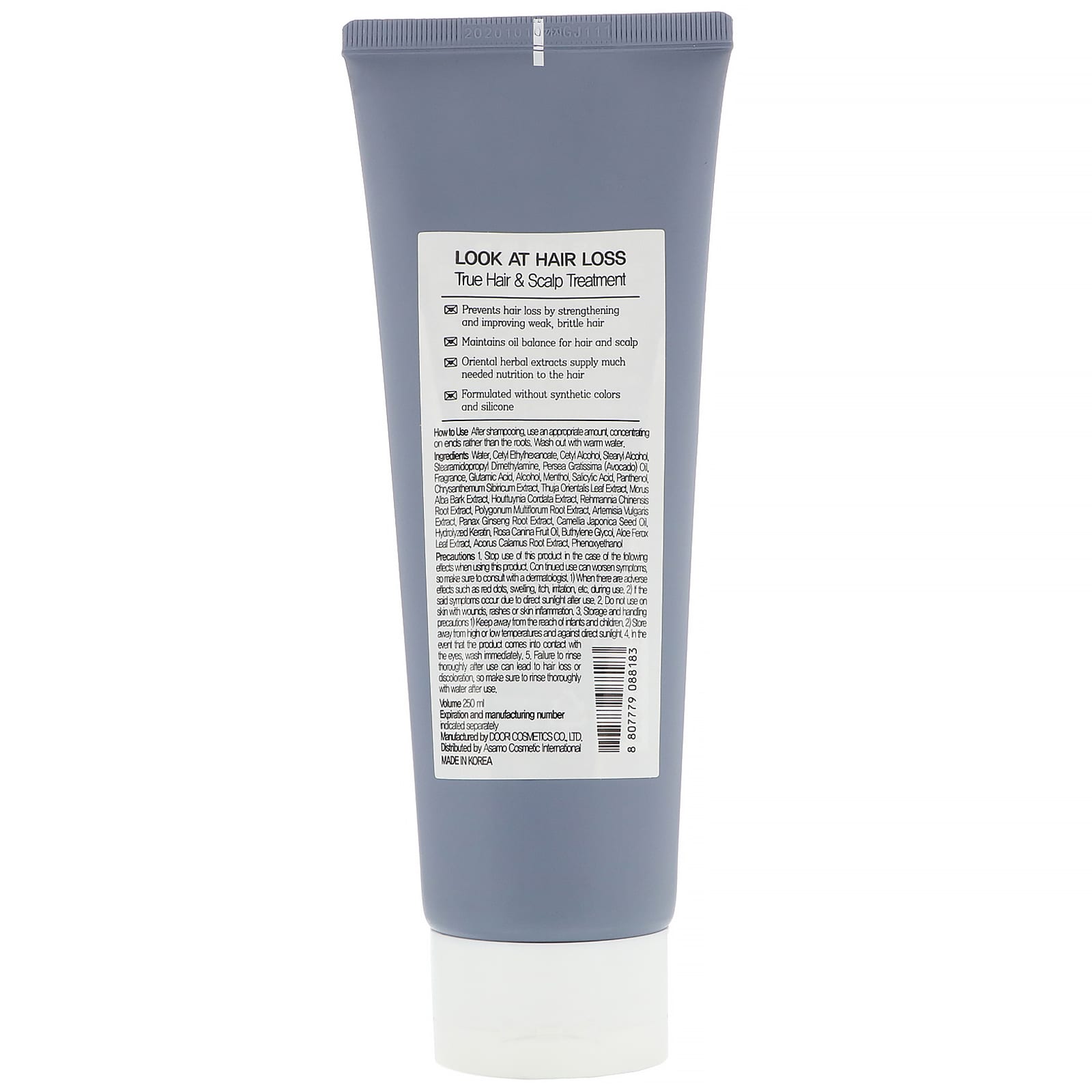 Doori Cosmetics, Look At Hair Loss, True Hair & Scalp Treatment, 8.45 fl oz (250 ml)