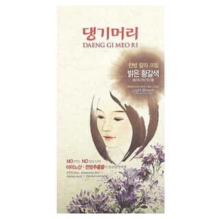 DAENG GI MEO RI, Medicinal Herb Hair Color, Haarfarbe auf Heilkräuter-Basis, Hellbraun, 5-teiliges Set