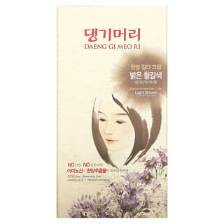 Doori Cosmetics, Daeng Gi Meo Ri, краска для волос с лекарственными травами, оттенок светло-каштановый, 1 набор