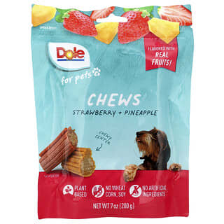 Dole for Pets, Kunyah, Stroberi + Nanas, 200 g (7 ons)