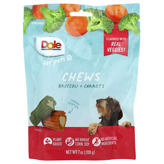 Dole for Pets, Kunyah, Brokoli + Wortel, 200 g (7 ons)