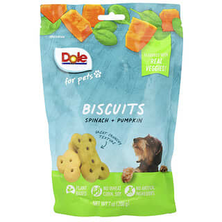 Dole for Pets, Biskuit, Bayam + Labu, 200 g (7 ons)