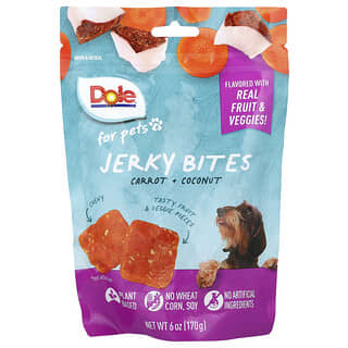 Dole for Pets, Jerky Bites, Carrot + Coconut , 6 oz (170 g)