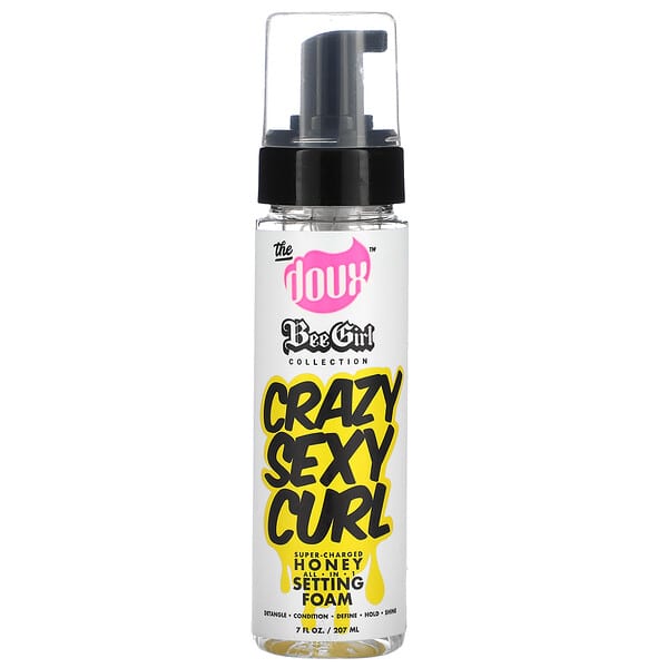 The Doux Crazy Sexy Curl Mousse Fixatrice Tout En Un Au Miel Ultra Chargée 207 Ml 