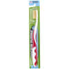 MouthWatchers, Adult, Naturally Antimicrobial Toothbrush, Soft, Red, 1 Toothbrush