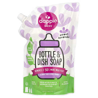 Dapple Baby, Repuesto de Bottle & Dish Soap, Lavanda dulce, 1 l (34 oz. líq.)