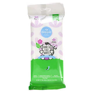 Dapple Baby, Baby, Hand & Face Wipes, Lavender, 30 Wipes