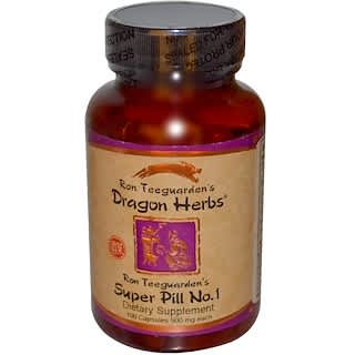 Dragon Herbs, ロン ティーガーデンズ（ Ron Teeguarden's) スーパーピル No. 1、各 500 mg 、100 錠