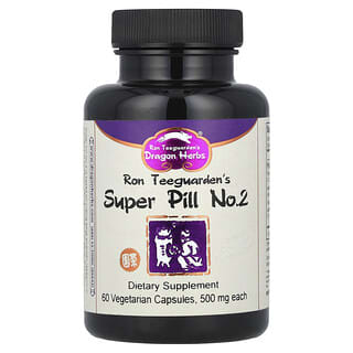 Dragon Herbs, Superpíldora n. ° 2, 500 mg, 60 cápsulas vegetales