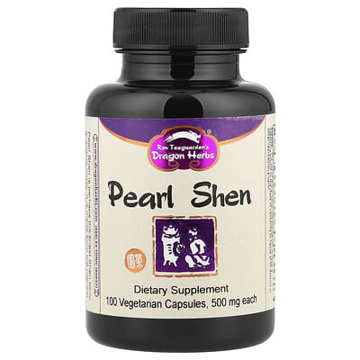 Dragon Herbs, Pearl Shen, 500 mg, 100 Vegetarian Capsules