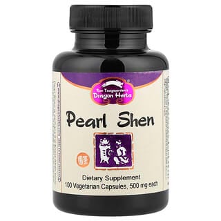 Dragon Herbs, Pearl Shen, 500 мг, 100 растительных капсул