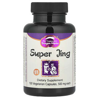 Dragon Herbs, Super Jing, 500 mg, 100 cápsulas vegetales