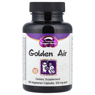 Dragon Herbs, Golden Air, 500 mg, 100 cápsulas vegetales