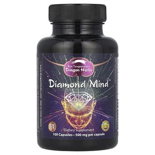 Dragon Herbs, Diamond Mind, 500 mg, 100 cápsulas