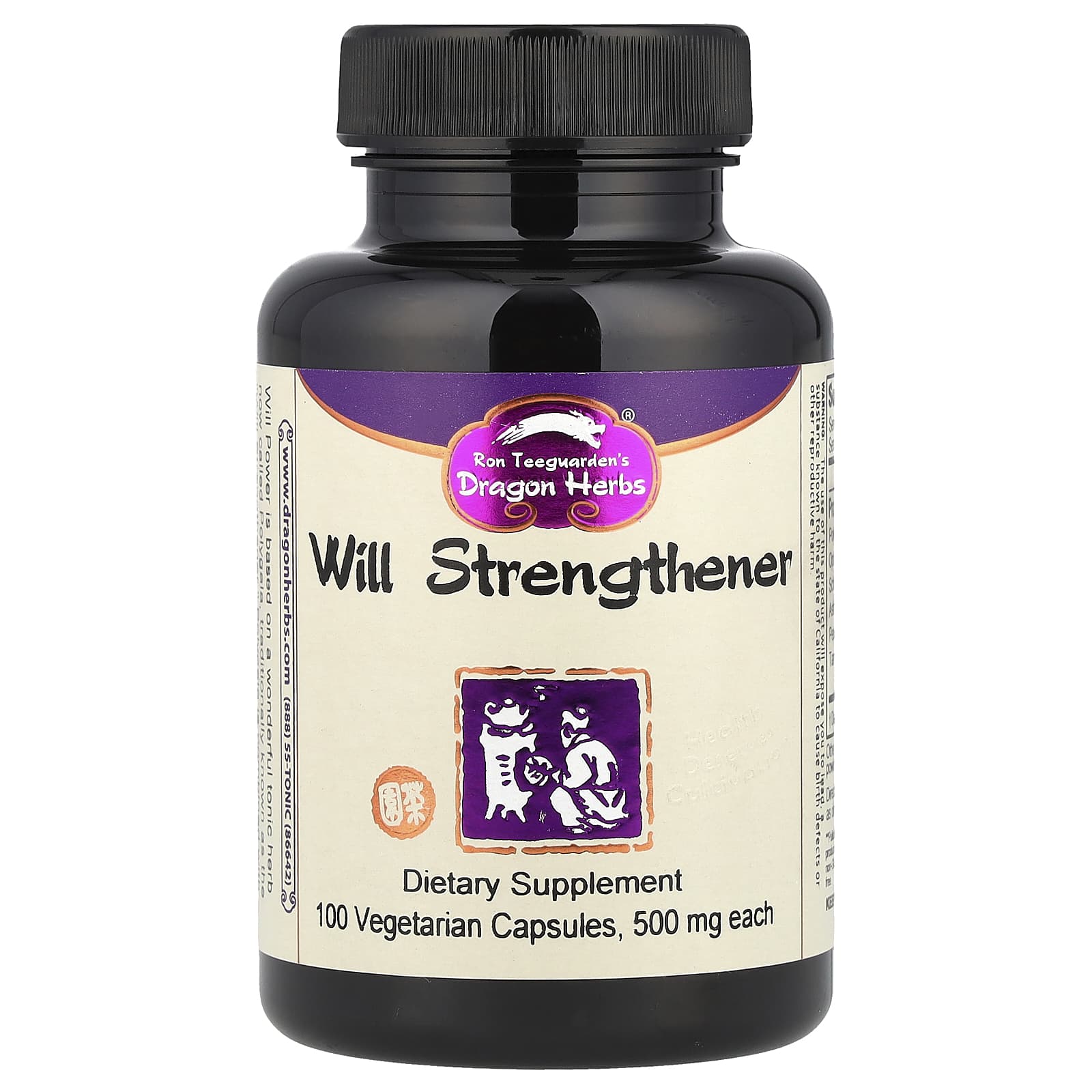 Dragon Herbs Will Strengthener – 100 gélules végétales de Dragon Herbs