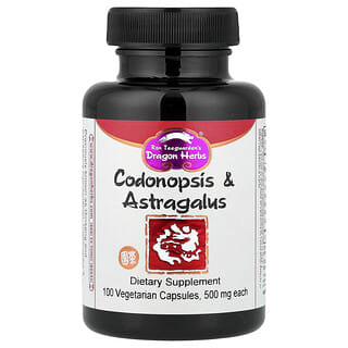 Dragon Herbs, Codonopsis & Astragalus, 100 Vegetarian Capsules
