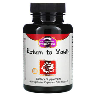 Dragon Herbs, Return to Youth, 500 mg, 100 Cápsulas Vegetarianas