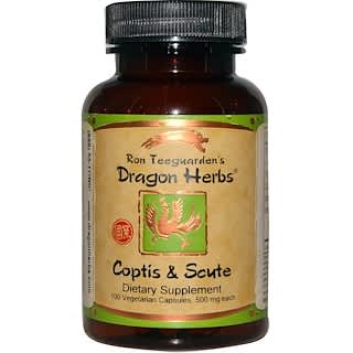 Dragon Herbs, コプティス & スキュート、500 mg、100ベジカプセル