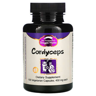 Dragon Herbs ( Ron Teeguarden ), Cordyceps, 450 mg, 100 Vegetarian Capsules