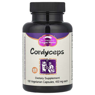 Dragon Herbs, Cordyceps, 1350 mg, 100 cápsulas vegetales (450 mg por cápsula)