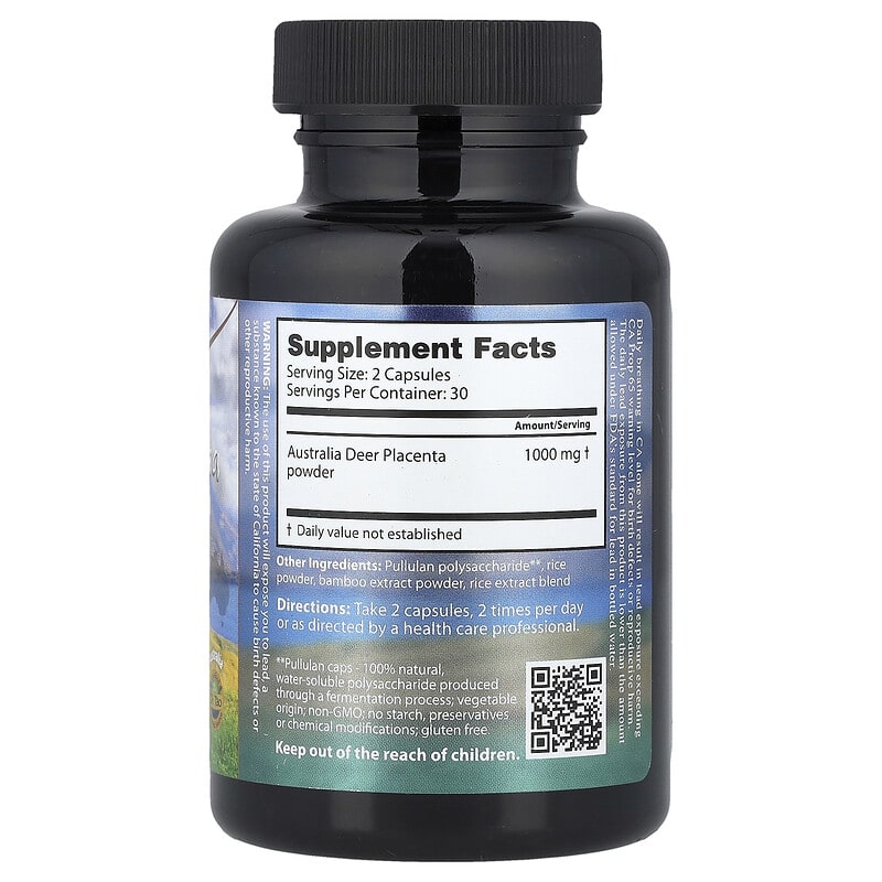 Geyik Plasentası, 500 mg, 60 Kapsül