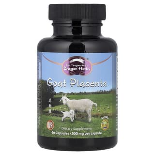 Dragon Herbs, Πλακούντας κατσίκας, 500 mg, 60 κάψουλες
