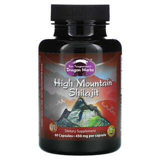 Dragon Herbs, Shilajit de Haute Montagne, 450 mg, 60 gélules