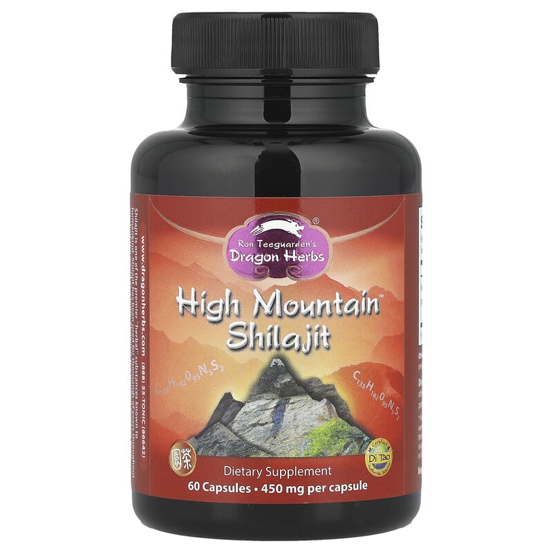 Shilajit High Mountain™, 450 mg, 60 cápsulas