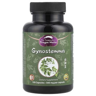 Dragon Herbs, Gynostemma, 1500 mg, 100 cápsulas (500 mg por cápsula)