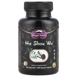 Dragon Herbs, He Shou Wu™, 1,500mg, 캡슐 100정(캡슐 1정당 500mg)