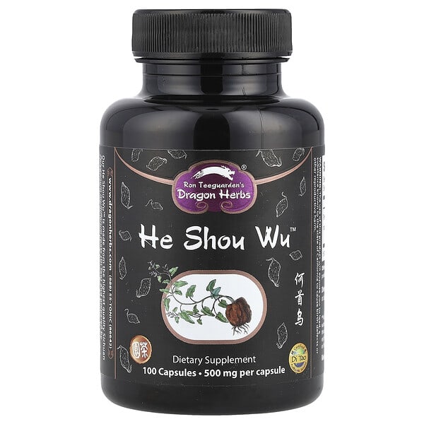 Dragon Herbs He Shou Wu™, 500 mg, 100 Capsules