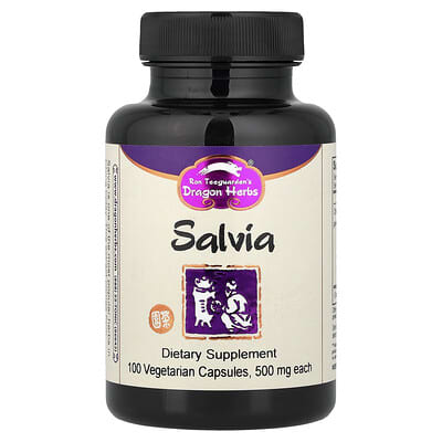 Dragon Herbs, Sage, 500 mg, 100 Vegetarian Capsules