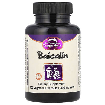 Dragon Herbs, Baicalin, 1200 mg, 100 Vegetarian Capsules (400 mg per capsule)