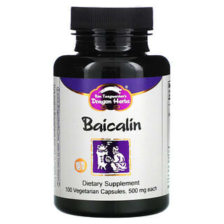 Dragon Herbs ( Ron Teeguarden ), Baicalin, 500 mg, 100 Vegetarian Capsules