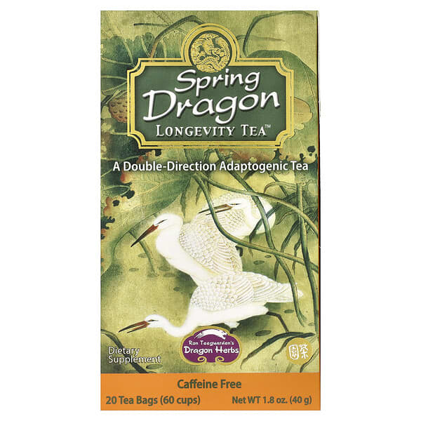 Spring Dragon Longevity Tea™, Caffeine Free, 20 Tea Bags, 1.8 oz (40 g)
