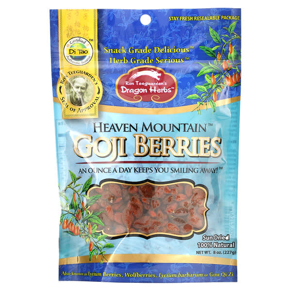 Dragon Herbs ( Ron Teeguarden ), Heaven Mountain Goji Berries, 8 oz (227 g)