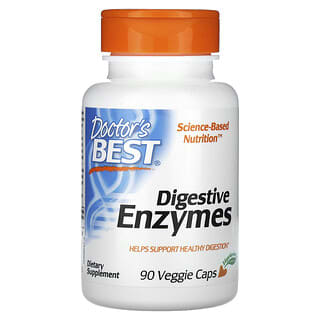 Doctor's Best, Enzimi digestivi, 90 capsule vegetali