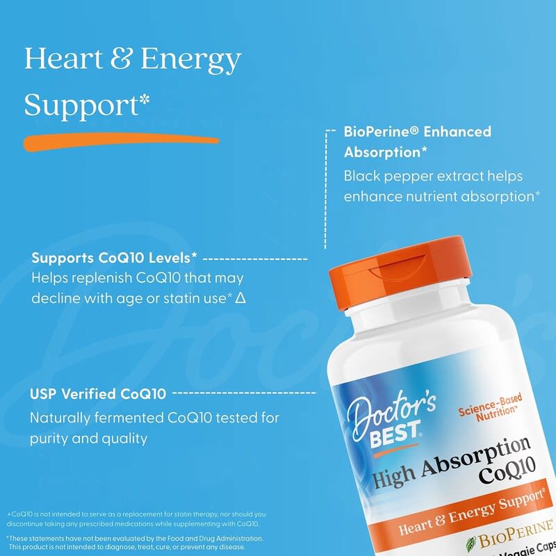 BioPerine（バイオペリン）入り高吸収コエンザイムQ10、100mg、ベジ