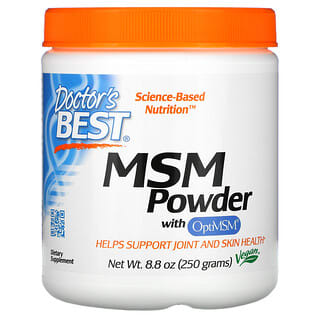 Doctor's Best, MSM Powder with OptiMSM, MSM-Pulver mit OptiMSM, 250 g (8,8 oz.)