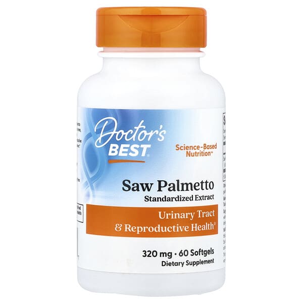 Saw Palmetto, Standardized Extract, 320 mg, 60 Softgels