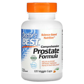 Doctor's Best, Formule complète pour la prostate, 120 capsules végétariennes